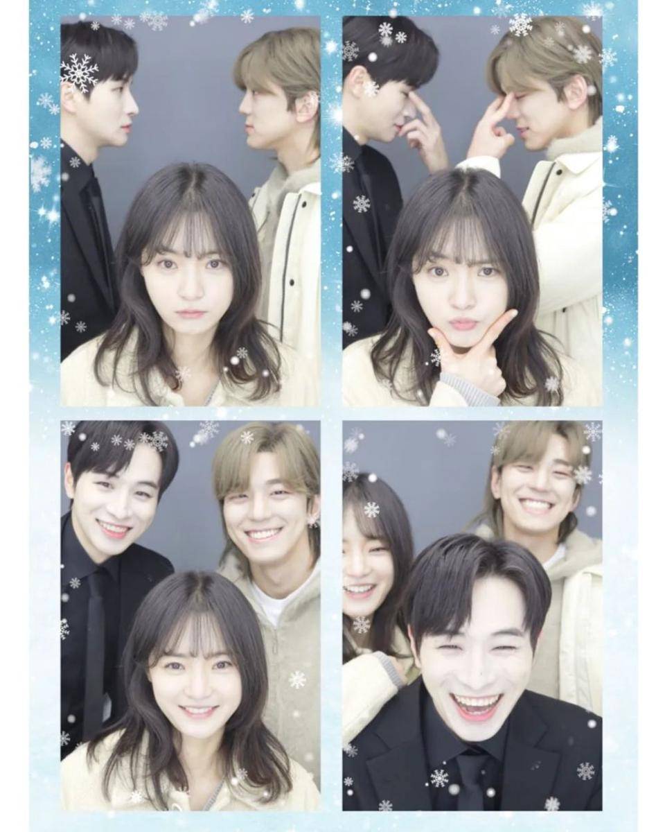 Para cast di lokasi syuting The Heavenly Idol (instagram.com/gobogyeol)