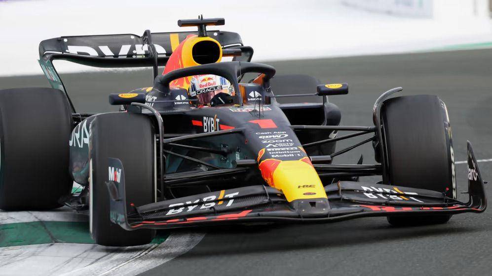 Max Verstappen saat menjalani sesi latihan ketiga GP Arab Saudi 2023. (formula1.com)