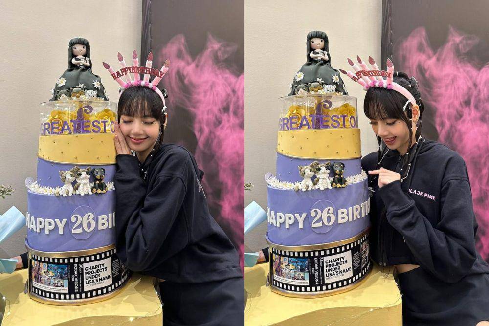 Lisa BLACKPINK rayakan ulang tahun ke-26 (instagram.com/lalalalisa_m)