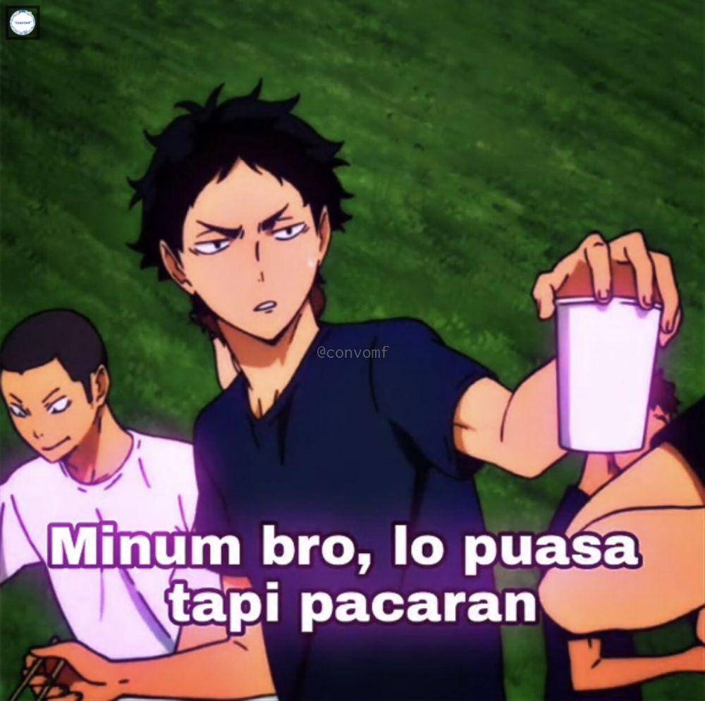 meme godain teman lagi puasa (twitter.com/convomf)