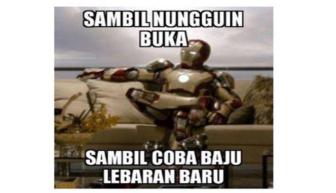 Meme Marvel Bulan Ramadhan - Ngabuburit beli baju baru untuk lebaran