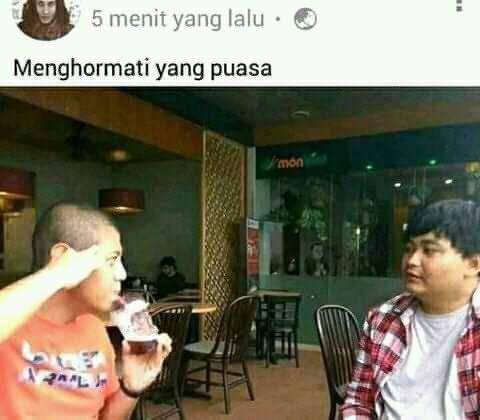 meme godain teman lagi puasa (twitter.com/yulidawami)