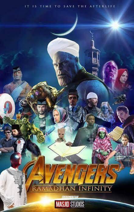 Meme Marvel Bulan Ramadhan - Avengers Ramadhan Infinity!