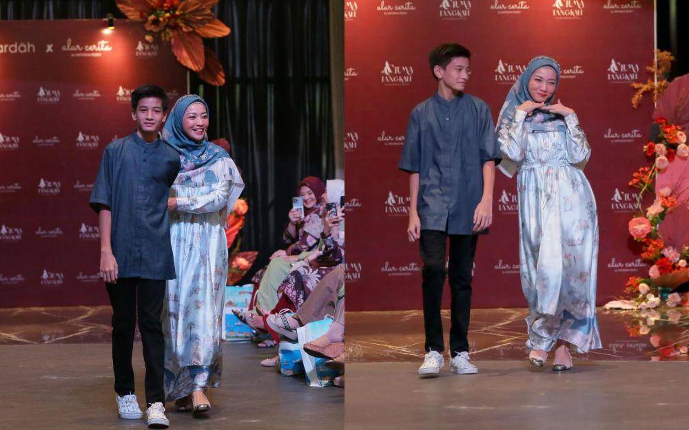 Hesti Purwadinata dan Regas Borne Putra menjadi model fashion show brand Natasha Rizky  (instagram.com/alurcerita)