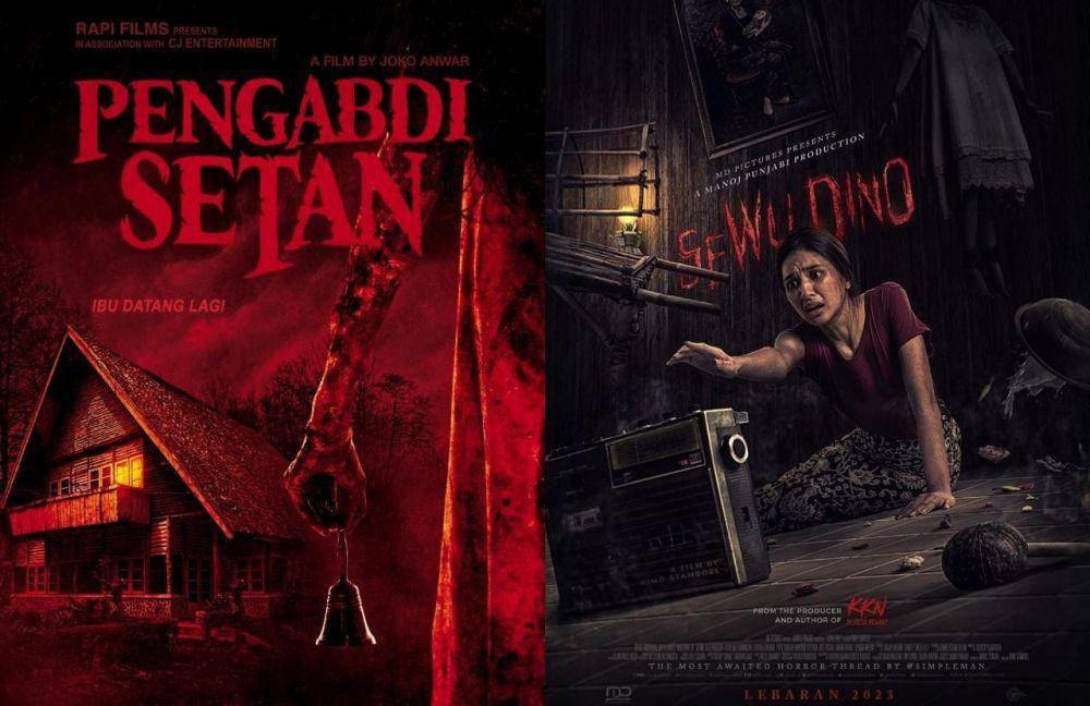 Film horor tentang penyakit aneh (dok. Rapi Films / Pengabdi Setan | dok. MD Pictures / Sewu Dino)