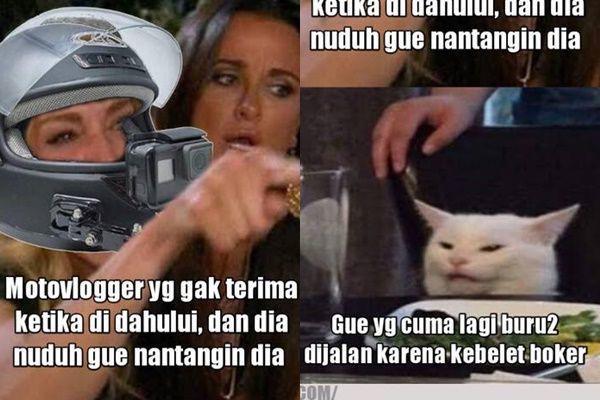 10 Meme 'Jangan Nyalip Motovlogger' Ini Bisa Bikin Ketar-ketir