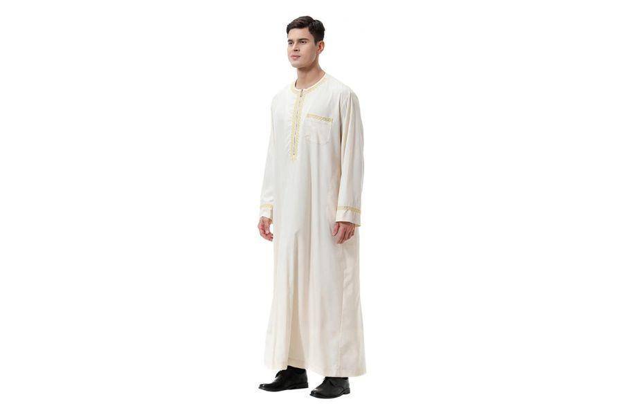Model gamis pria modern motif simpel (ubuy.com.sg)