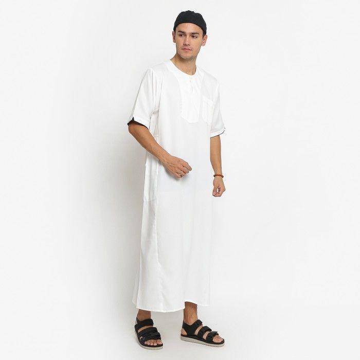 Model gamis pria modern Zahret Dayyan (shopee.co.id/zahretofficial)