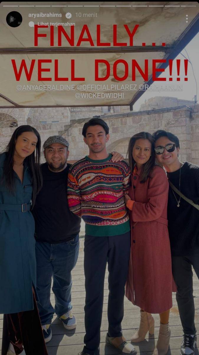 momen pemain Layangan Putus syuting di Cappadocia (instagram.com/aryaibrahims)