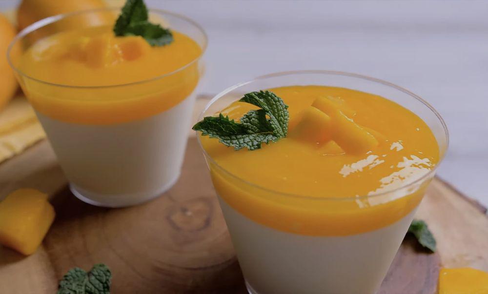 mango panna cotta (youtube.com/Tastylicious)