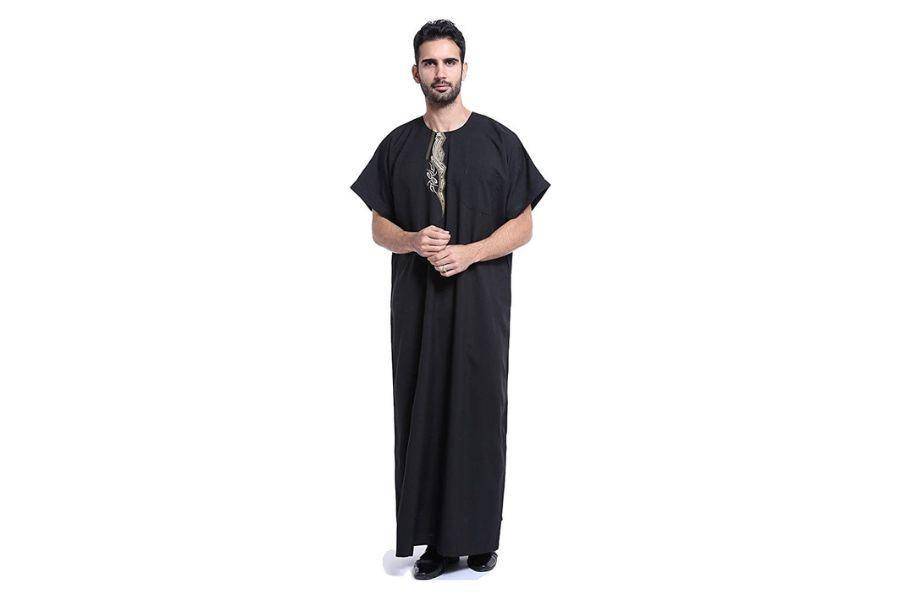 Model gamis pria modern niagara lengan pendek (amazon.sg)