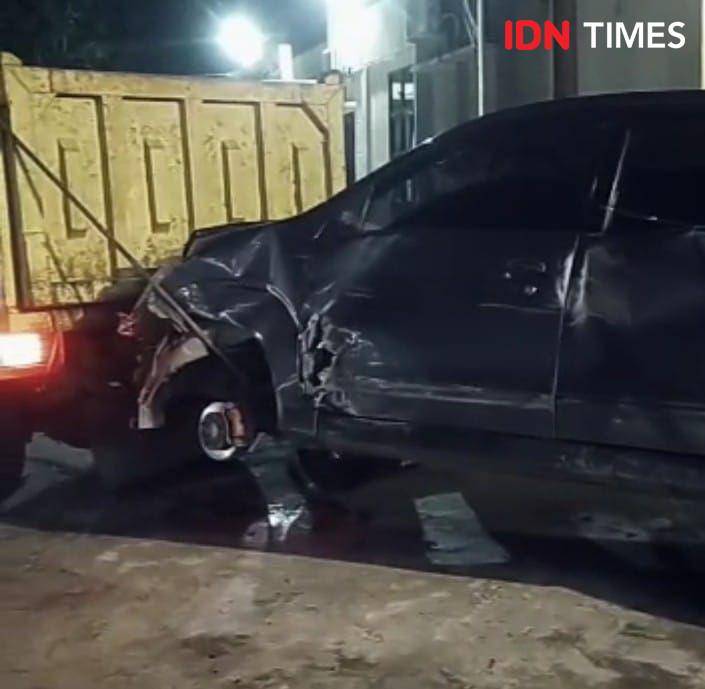 Aksi Pencurian Lembu di Aceh Tamiang Gagal Usai Mobil Tabrak Truk