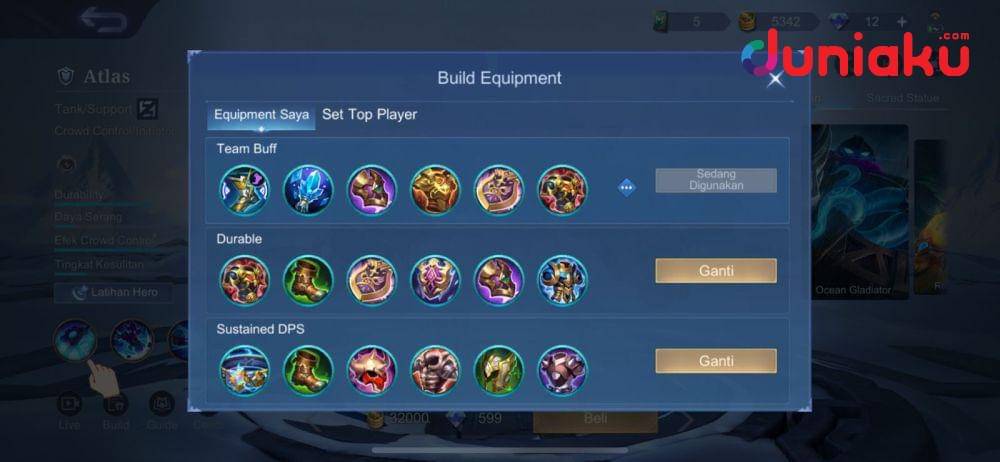 Build Atlas (dok. Moonton/Mobile Legends)
