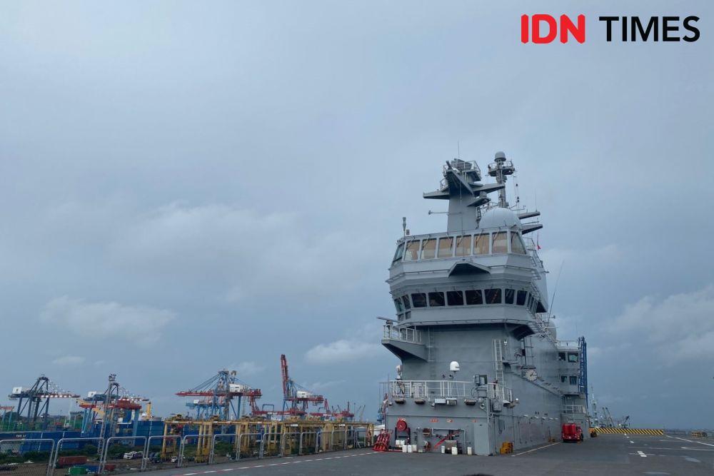 5 Potret Kapal AL Prancis LHD Dixmude, Lagi Singgah di Jakarta!