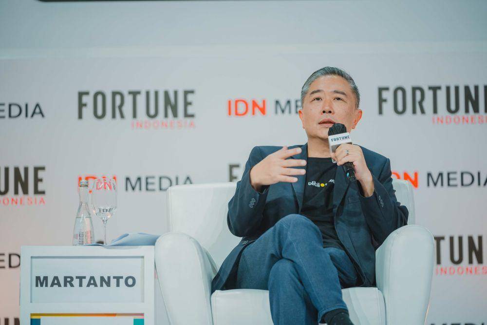 Kusumo Martanto, CEO & Co-Founder Blibli dalam acara FORTUNE Indonesia Summit 2023, Kamis (16/3/2023) (Dok. IDN Media)