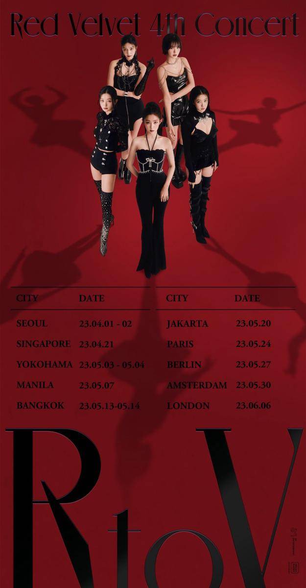 Poster Red Velvet 4th Concert : R to V ke Indonesia (twitter.com/RVsmtown)