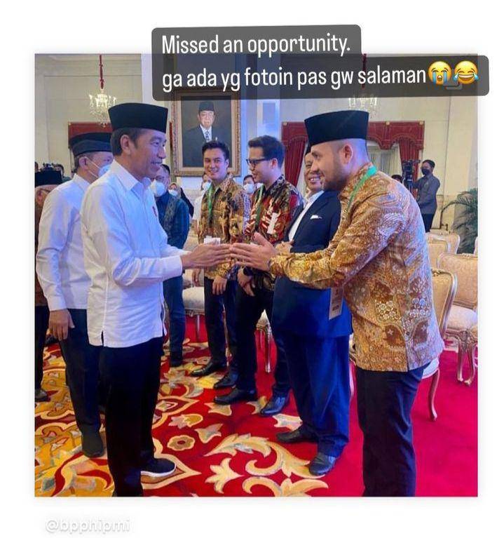 potret Baim Wong diundang ke Istana (instagram.com/haidharwurjanto)