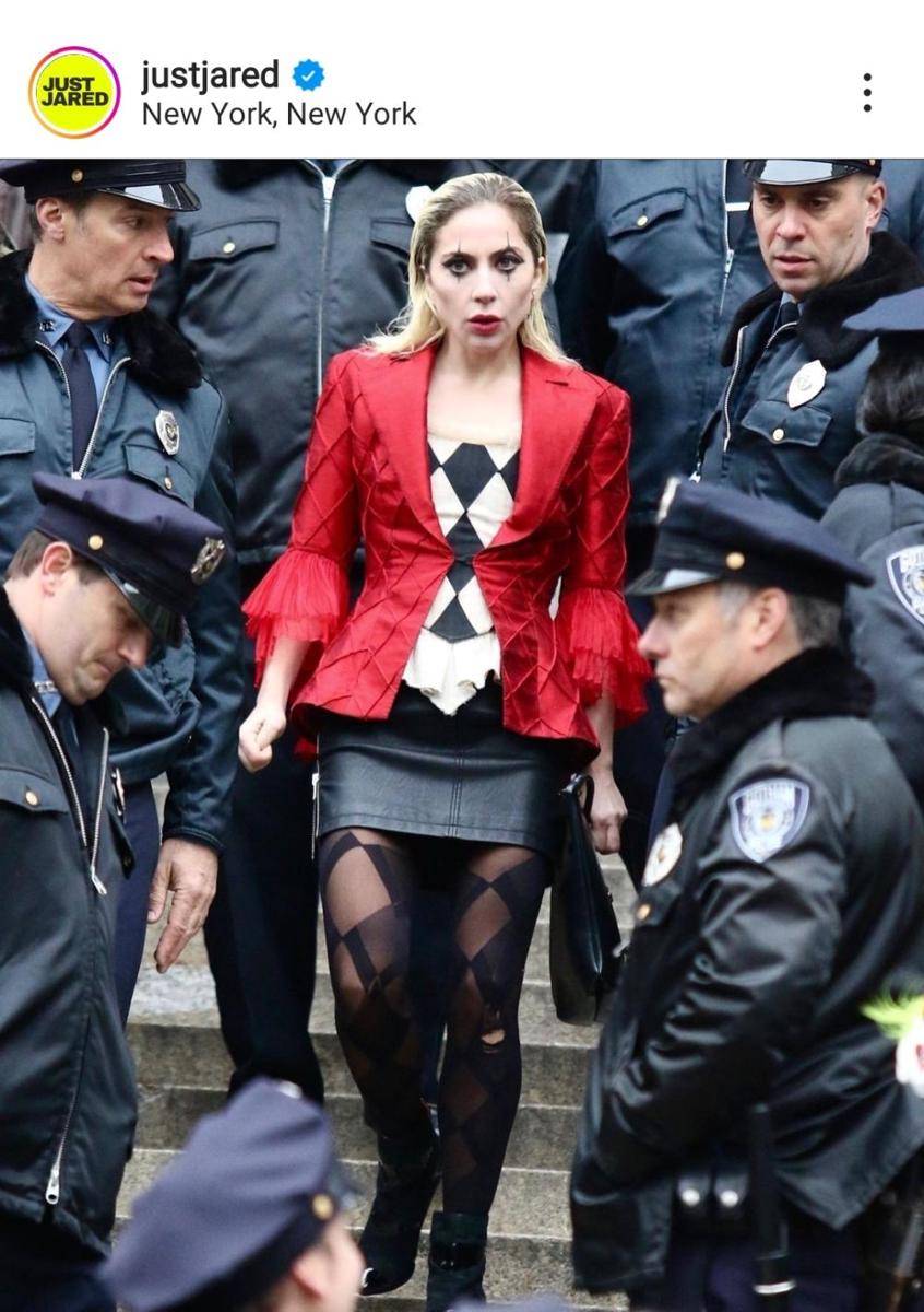 potret Lady Gaga jadi Harley Quinn (via instagram.com/justjared)