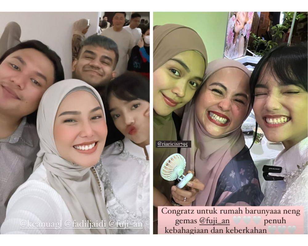 Artis di syukuran rumah Fuji (instagram.com/daraarafah) | (instagram.com/susanemir)