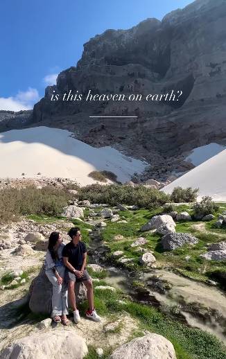 potret Belva Devara dan Sabrina Anggraini di Pulau Socotra (instagram.com/belvadevara)