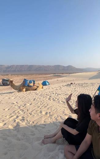 potret Belva Devara dan Sabrina Anggraini di Pulau Socotra (instagram.com/sabrinaanggraini)