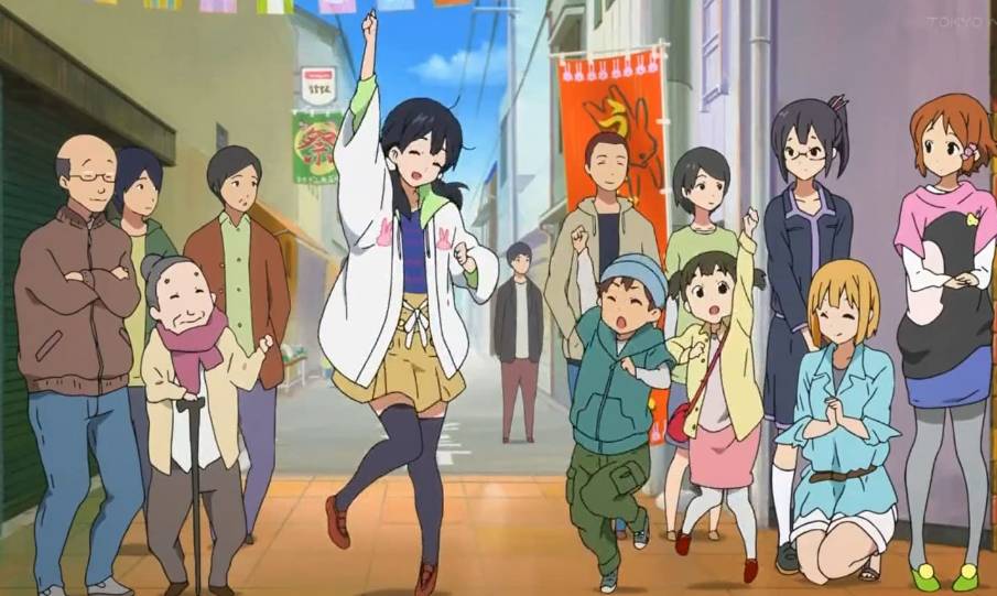 Usagiyama Shopping District dari anime Tamako Market (2013) (dok. Kyoto Animation/Tamako Market)