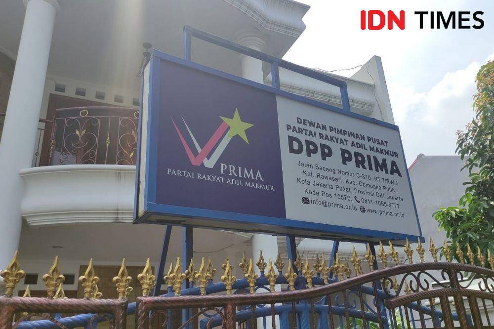 Kantor Dewan Pimpinan Pusat (DPP) Partai Rakyat Adil Makmur di Cempaka Putih, Jakarta Pusat (IDN Times/Yosafat Diva Bayu Wisesa)