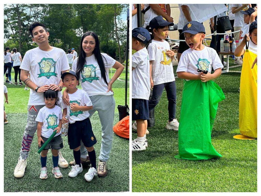 10 Momen Rachel Vennya dan Okin Hadir di Acara Sekolah Anak, Kompak!