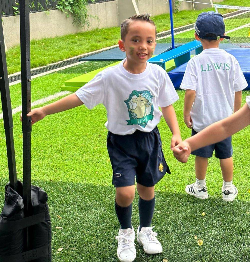 momen Rachel Vennya dan Okin di acara sang anak (instagram.com/rachelvennya)