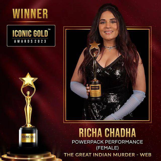 Richa Chadha (instagram.com/iconicgoldaward)