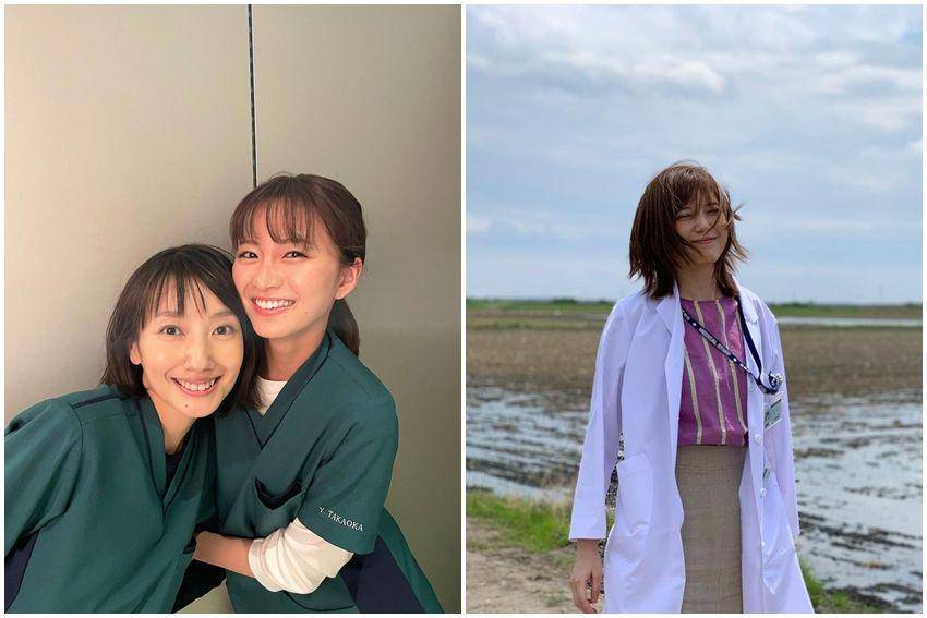kolase potret Haru dan Sae Okazaki serta Tsubasa Honda (instagram.com/sae_okazaki | instagram.com/tsubasa_0627official)