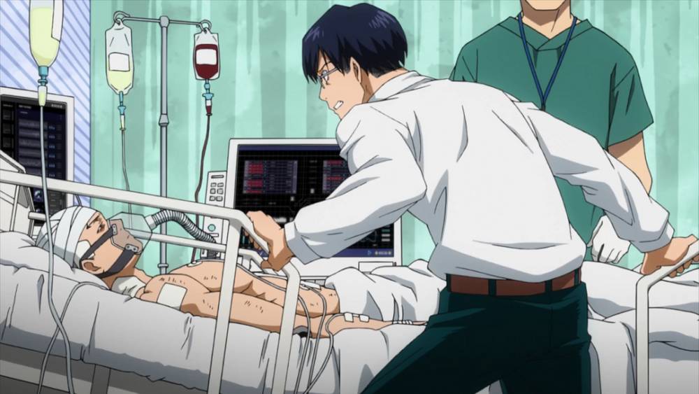 Tenya mengunjungi kakaknya. (dok. Bones/My Hero Academia)