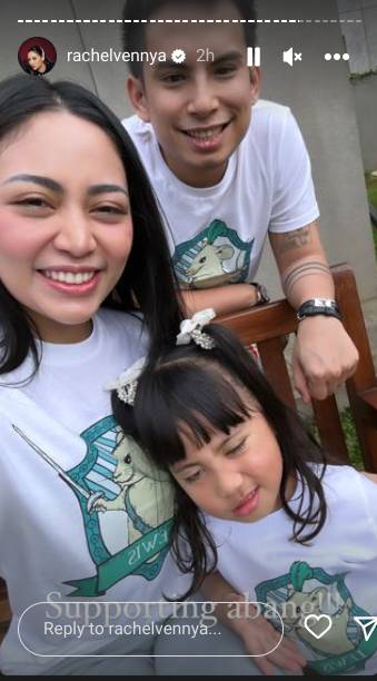 momen Rachel Vennya dan Okin di acara sang anak (instagram.com/rachelvennya)