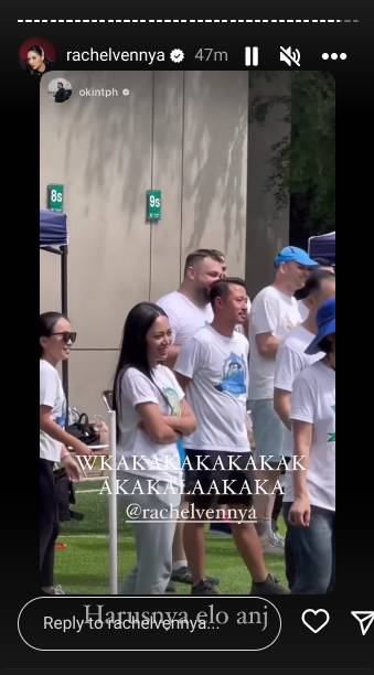 momen Rachel Vennya dan Okin di acara sang anak (instagram.com/rachelvennya)
