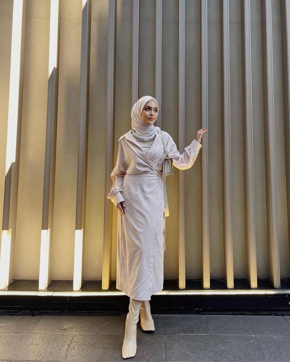 potret outfit ala Thuraya Nur (instagram.com/thurayanur)