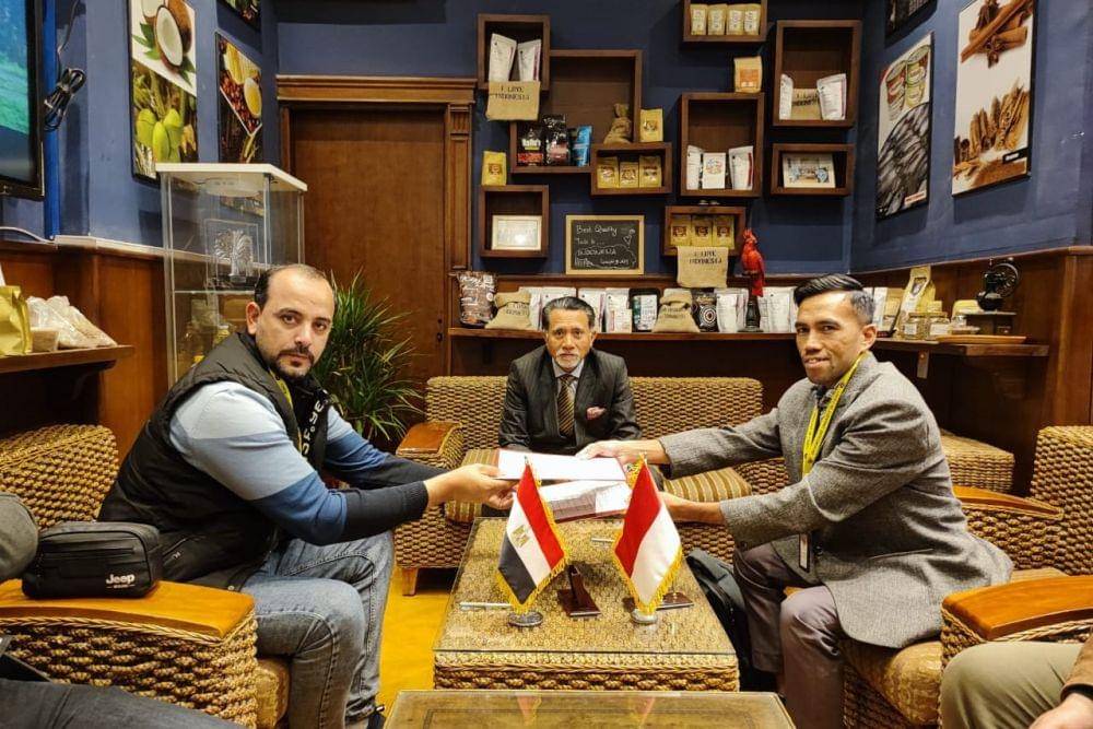 Mesir impor produk bubuk kakao dari Indonesia. (dok. KBRI Kairo)