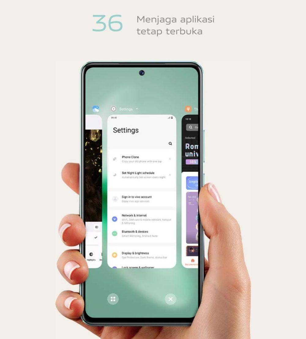 ilustrasi performa multitasking Vivo V27e (vivo.com)