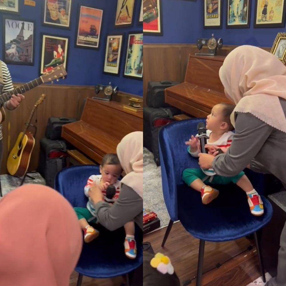 kolase Rayyanza live show di restoran Mama Amy (instagram.com/nissyaa)