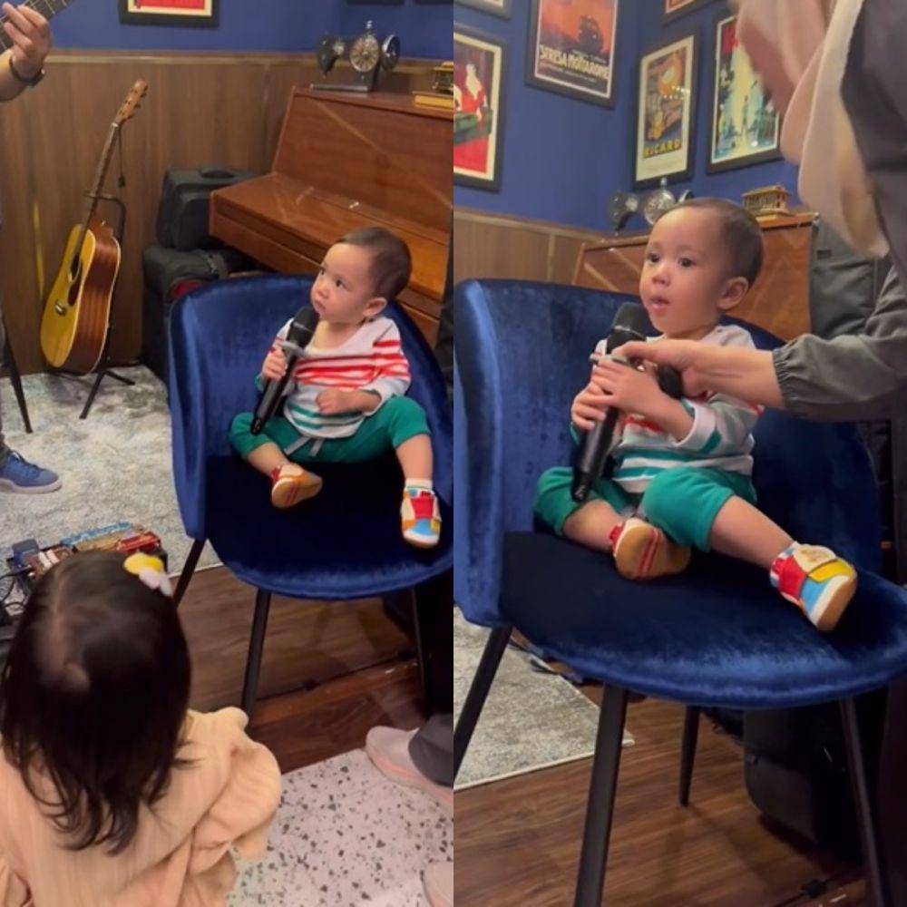 kolase Rayyanza live show di restoran Mama Amy (instagram.com/nissyaa)