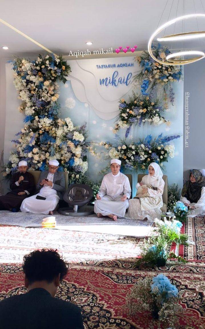 potret akikah Mikail (instagram.com/ririhasna)