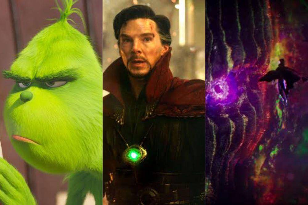 Benedict Cumberbatch sebagai pengisi suara Grinch dan Dormammu (dok. Universal Pictures/Grinch | dok. Marvel Studios/Doctor Strange)