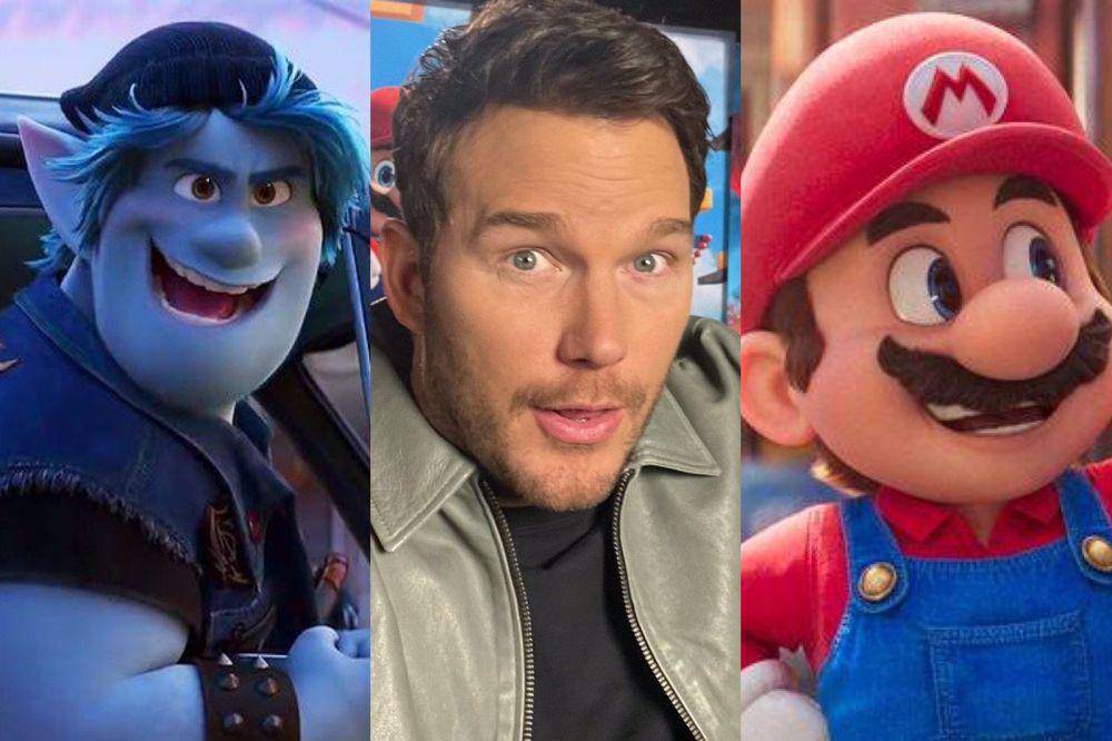 Chris Pratt sebagai pengisi suara Mario dan Barley Lightfoot (dok. Pixar/Onward | instagram.com/chrisprattpratt | dok. Illumination/The Super Mario Bros. Movie)