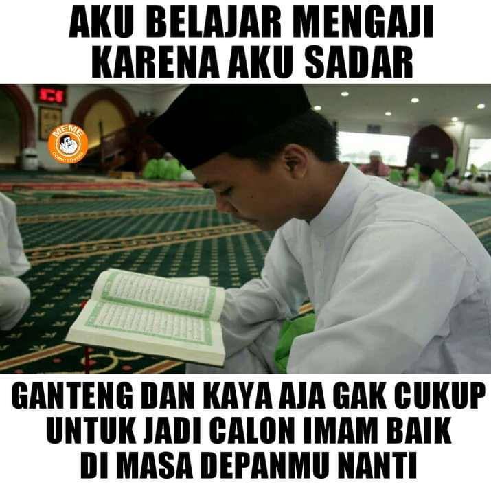 meme motivasi mengaji (facebook.com/Meme Comic Lovers)