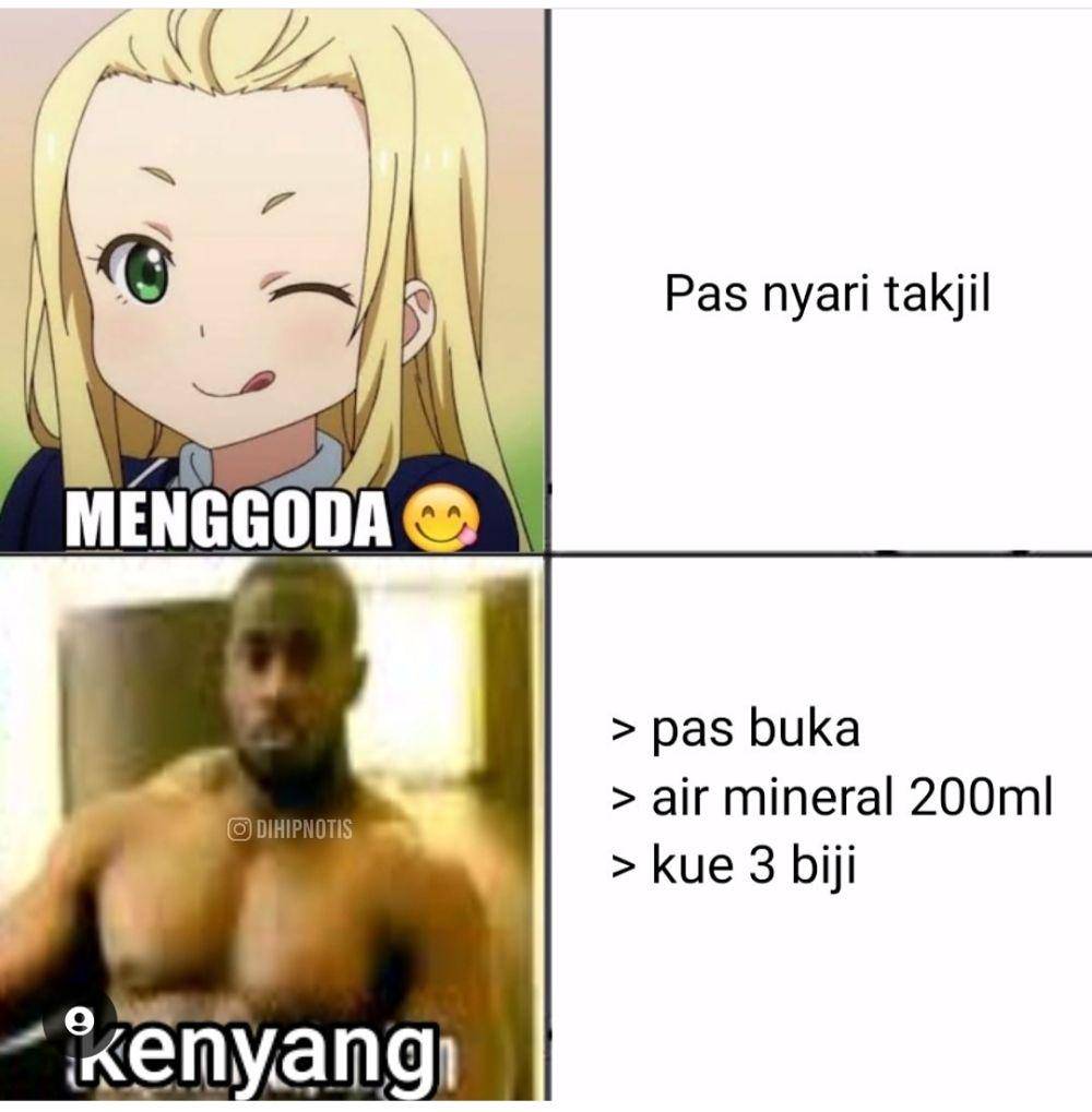 meme buka puasa (instagram.com/dihipnotis)