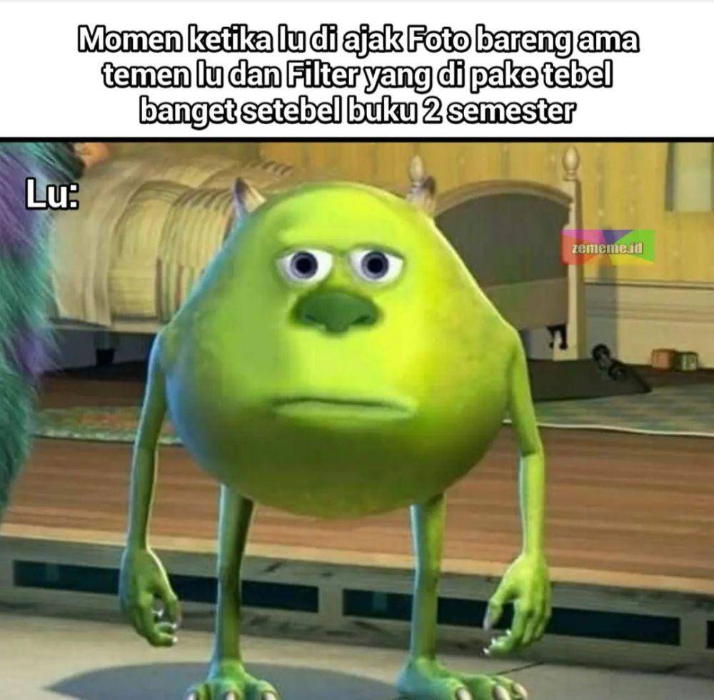 meme muka bengong (instagram.com/zememe.id)