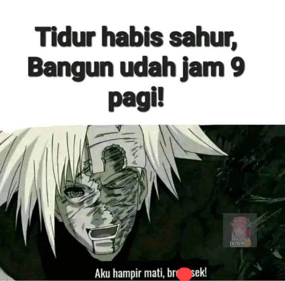 meme tidur setelah sahur (instagram.com/pmeme_bilek)