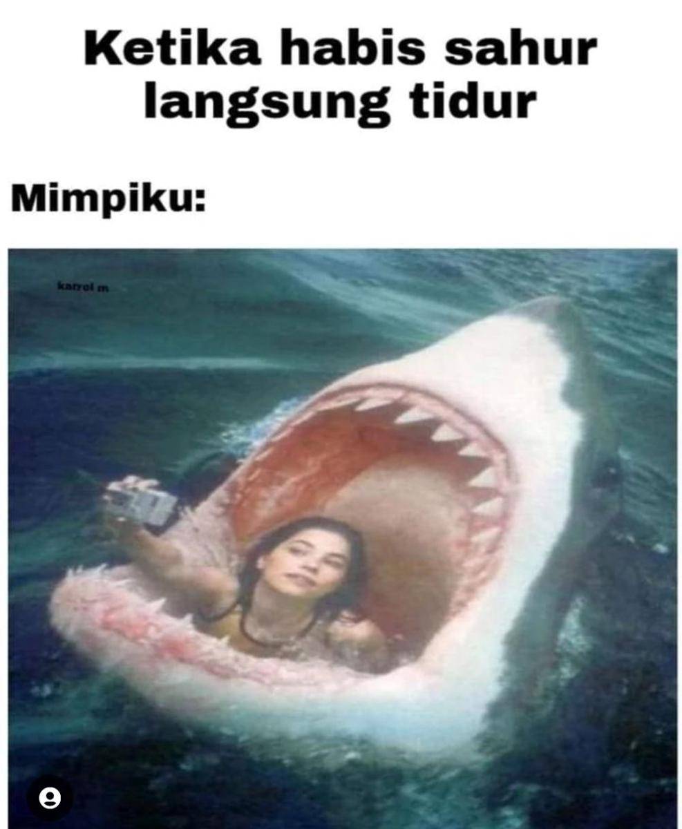meme tidur setelah sahur (instagram.com/rizky_kayzan)