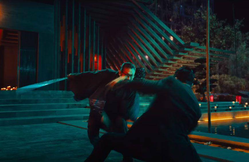 Shimazu Koji vs Caine. (YouTube.com/Lionsgate Movies)