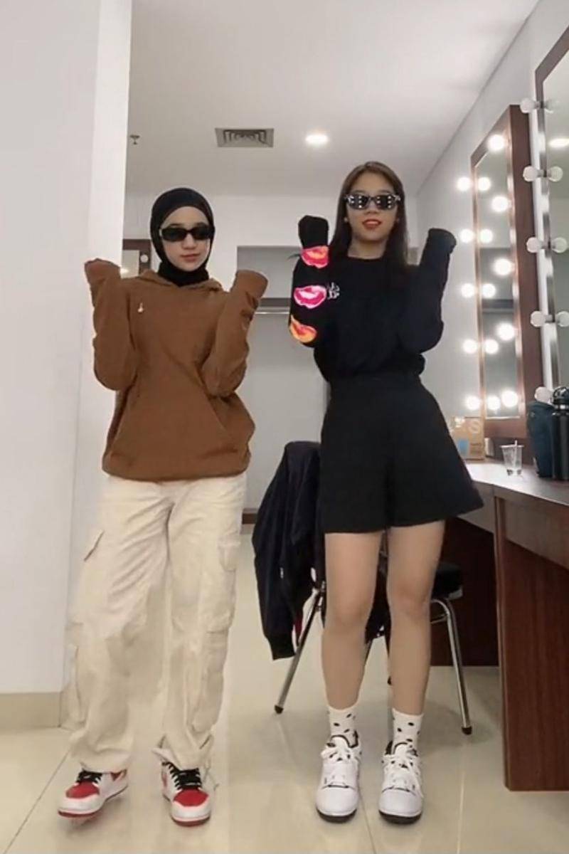 potret kedekatan Nabilah dan Anggis (tiktok.com/nabila.t)