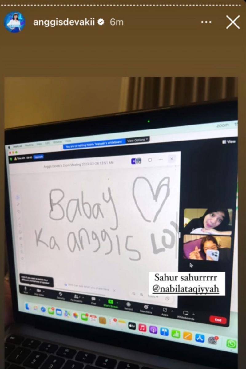 potret kedekatan Nabilah dan Anggis (tiktok.com/anggislova)